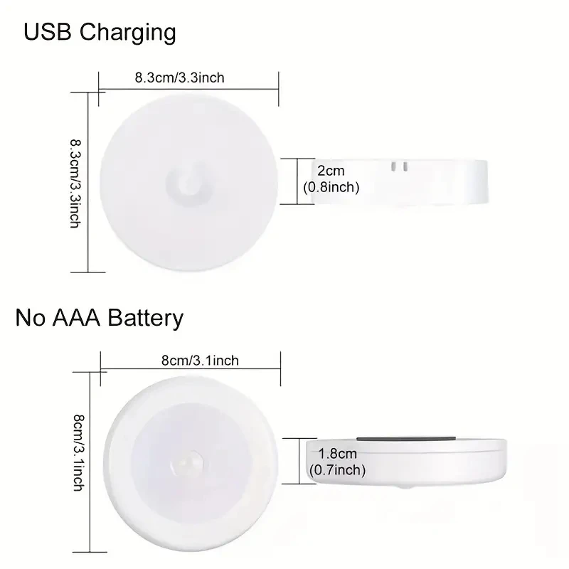 Bezprzewodowa lampka nocna LED z czujnikiem ruchu 💡