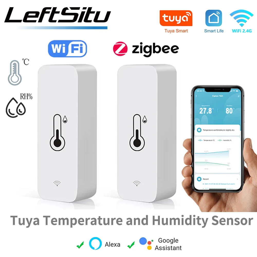 Czujnik temperatury i wilgotności WiFi Zigbee SmartLife 🌡️